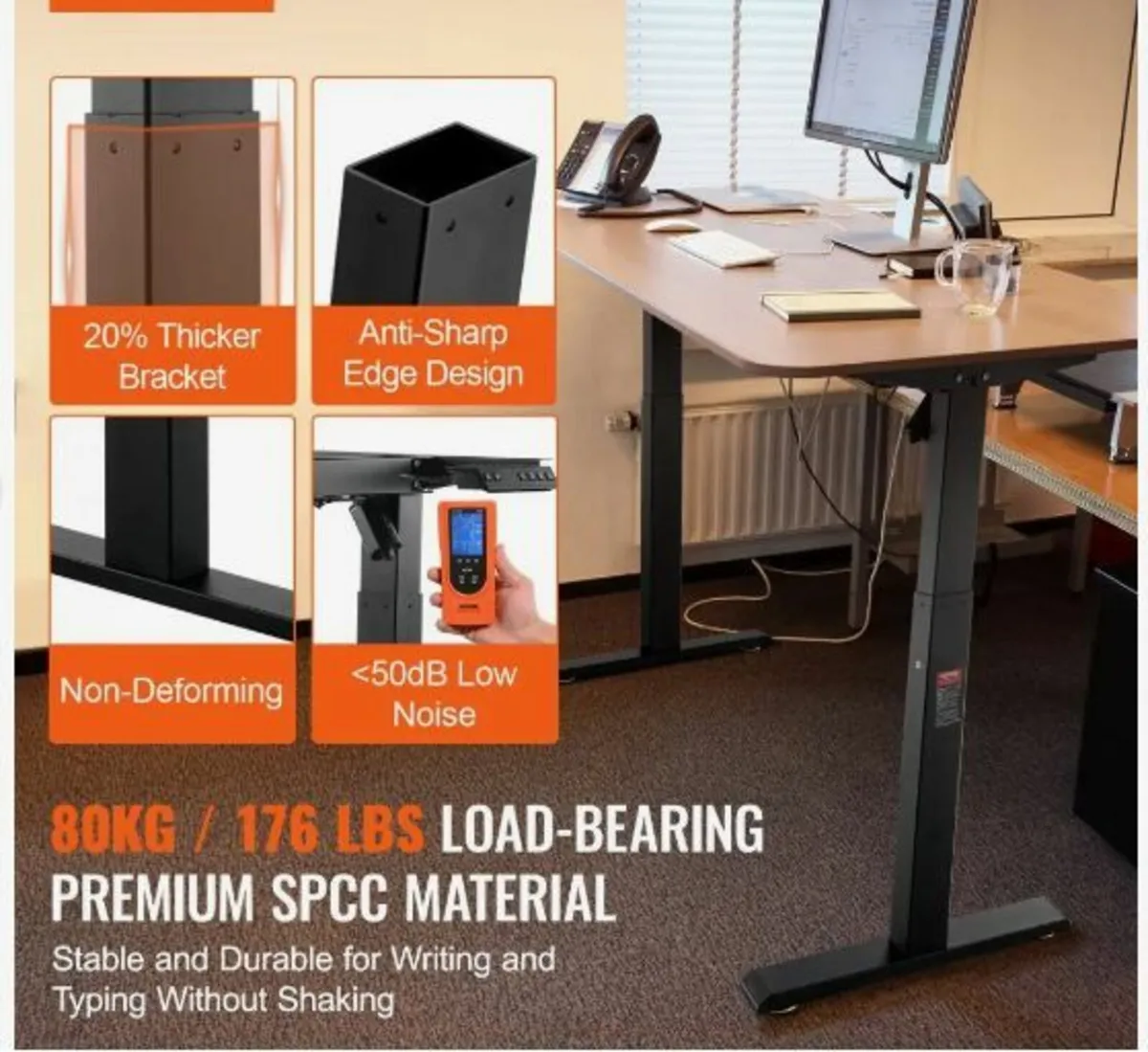 Electric Standing Desk Frame Adjustable - Image 2