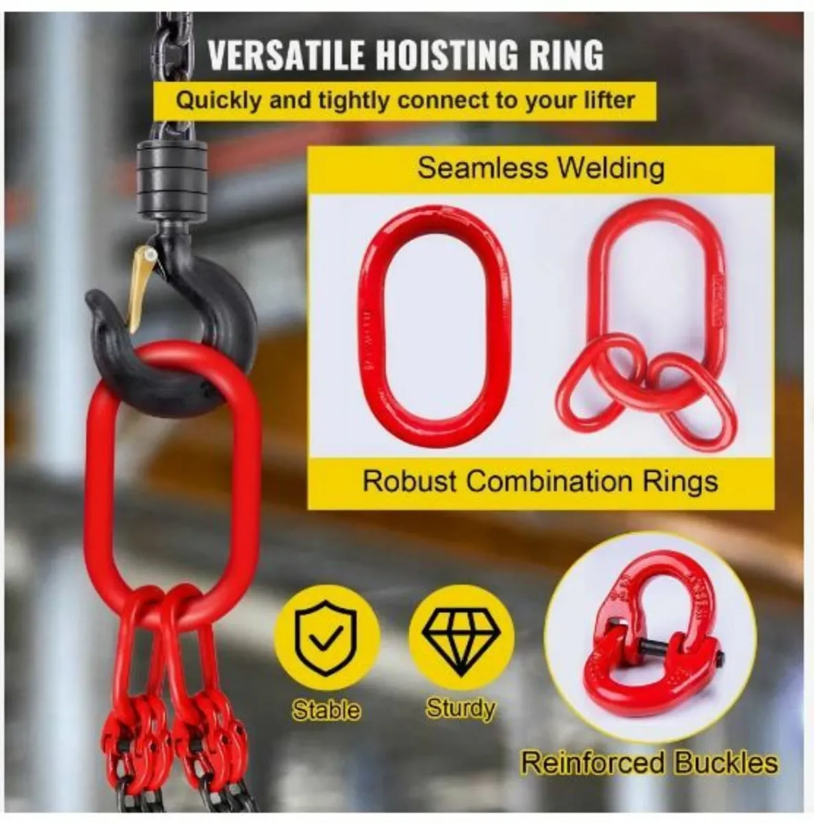 Chain Sling, 5/16 inch x 5 ft Lifting - Image 2