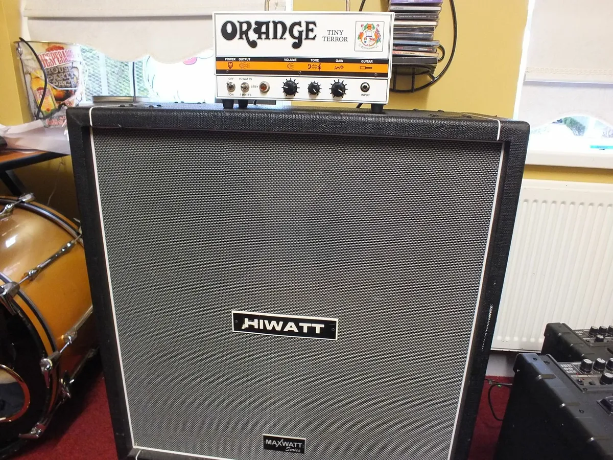 Orange Tiny Terror Hiwatt 4x12 cab - Image 1