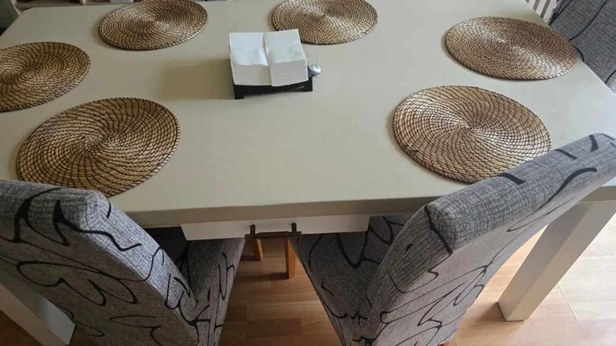 dinning table and 6 chairs - Image 4