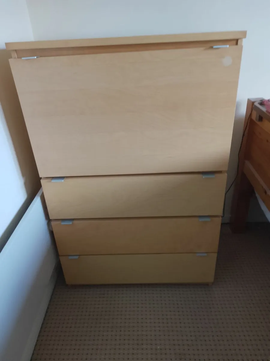 Foldable desk and drawer combination unit - Image 2