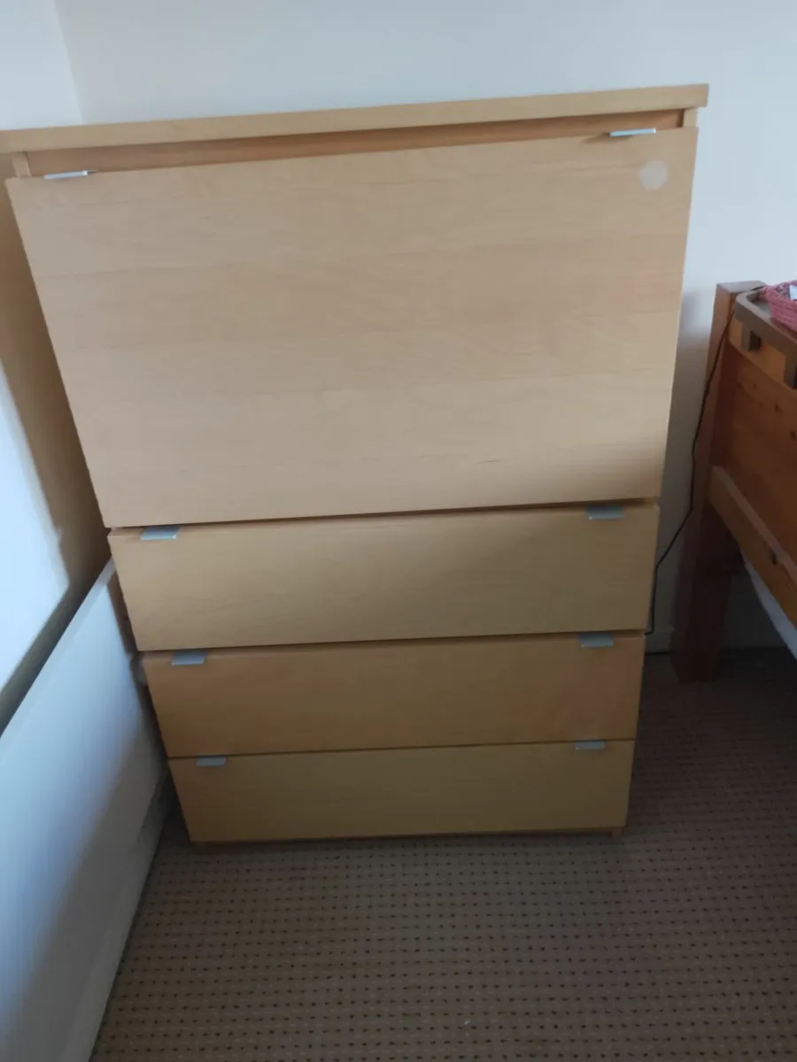 Foldable desk and drawer combination unit - Image 3
