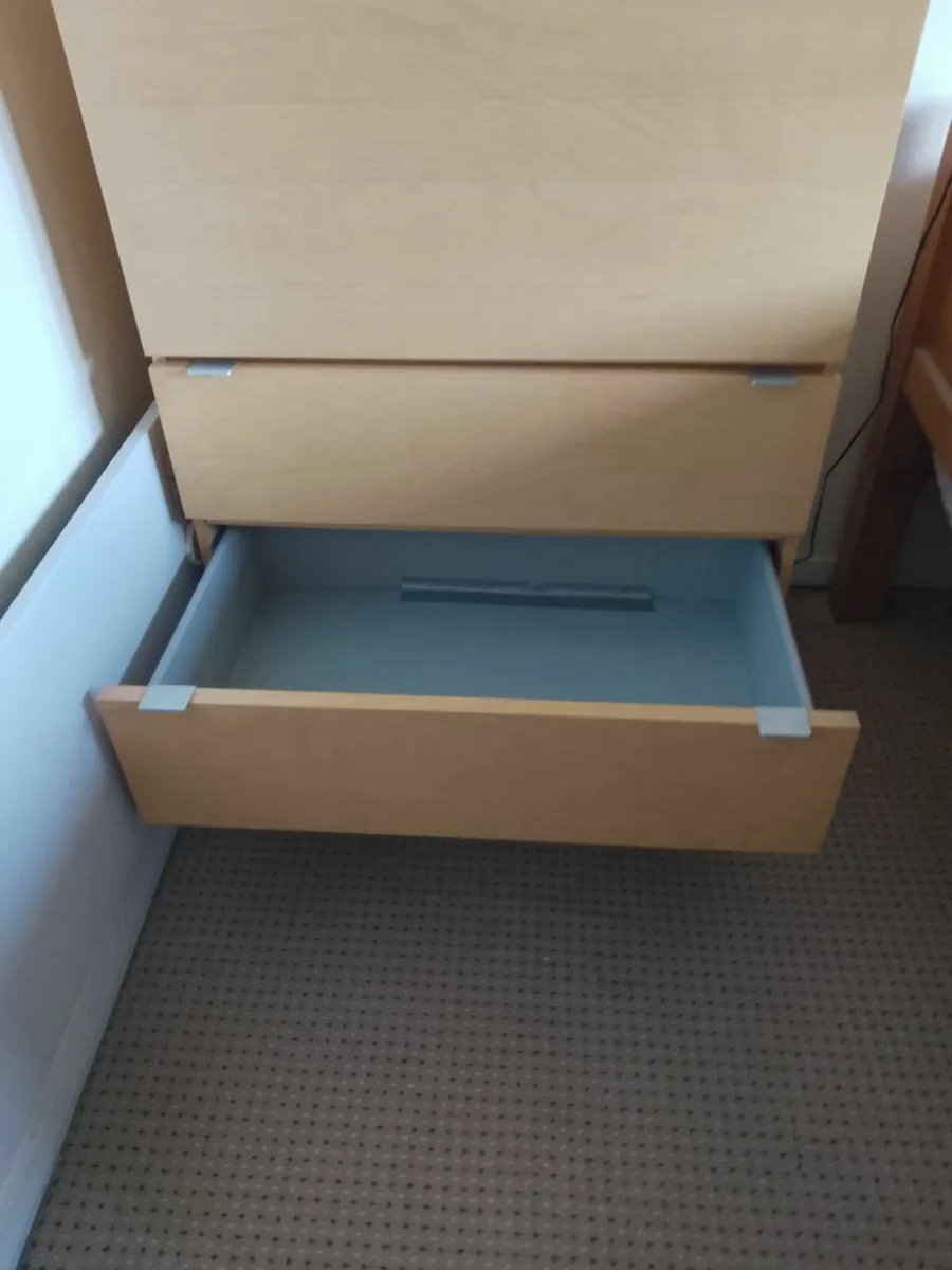 Foldable desk and drawer combination unit - Image 4