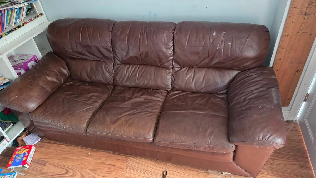 Leather Couch - Image 2