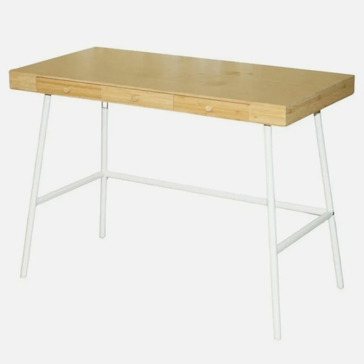 Office Deks , bamboo, 102x49 cm & chair - Image 3