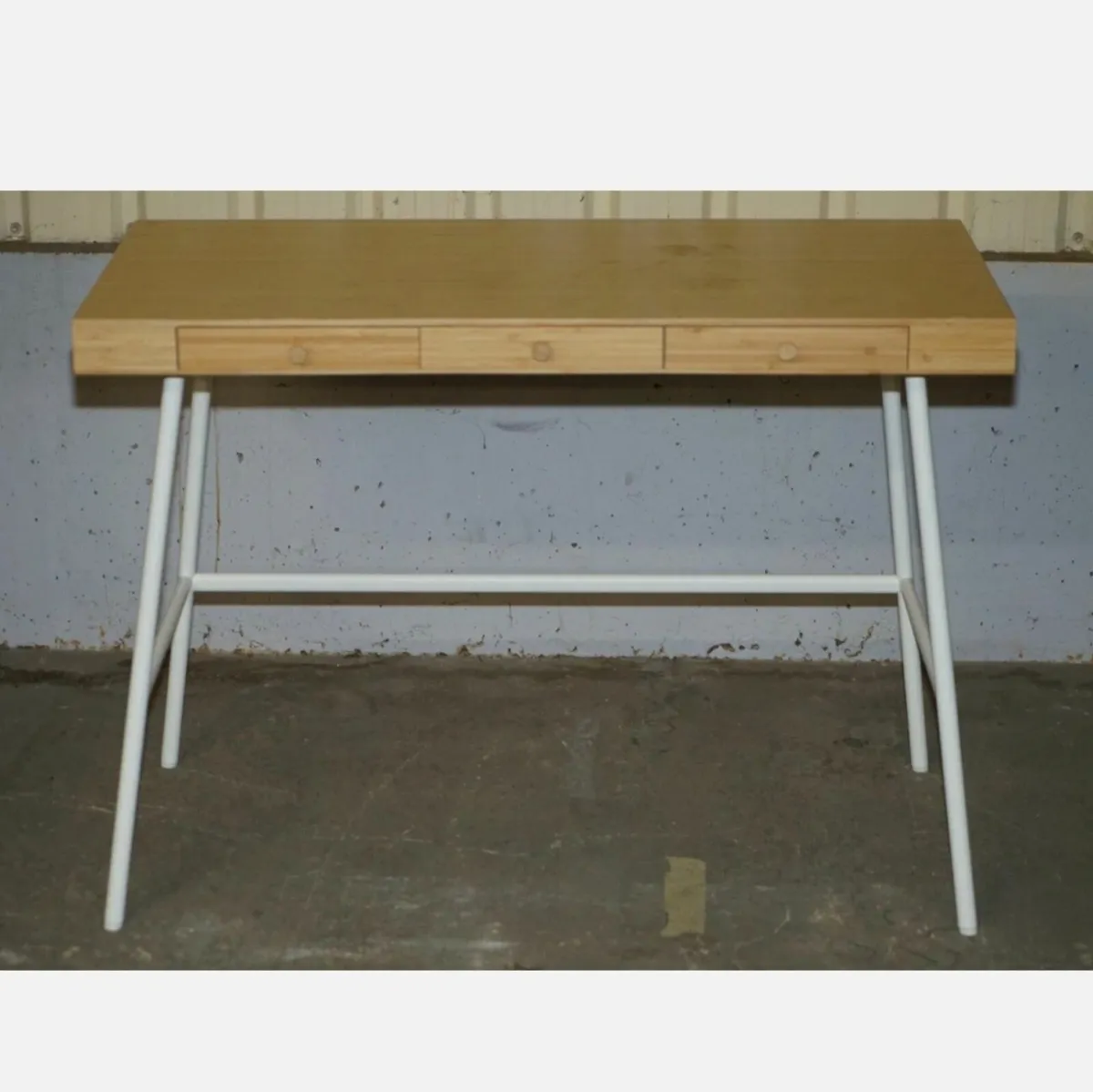 Office Deks , bamboo, 102x49 cm & chair - Image 4