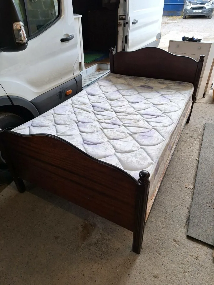 Vintage double bed (DELIVERY) - Image 1