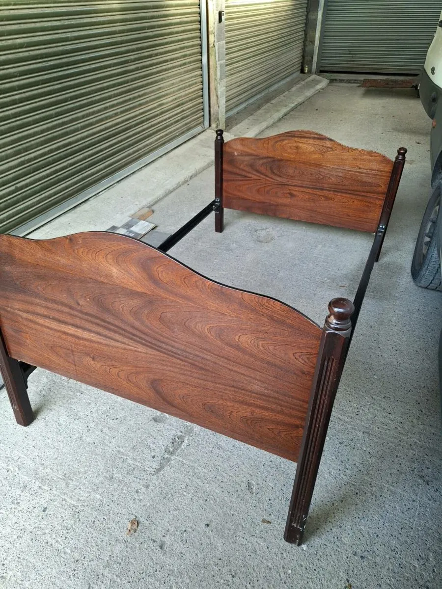 Vintage double bed (DELIVERY) - Image 2