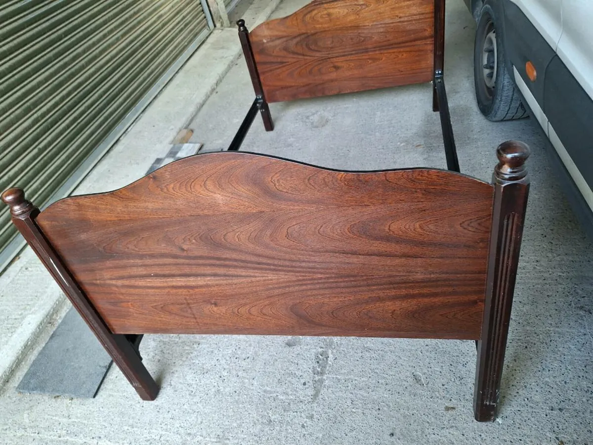 Vintage double bed (DELIVERY) - Image 4