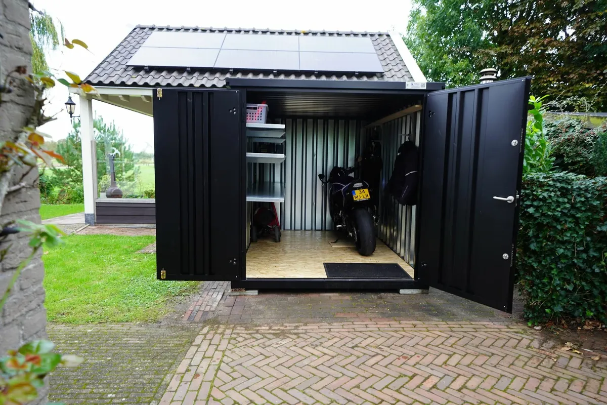 Storage shed 3x2 meters Black 9005 - Image 2