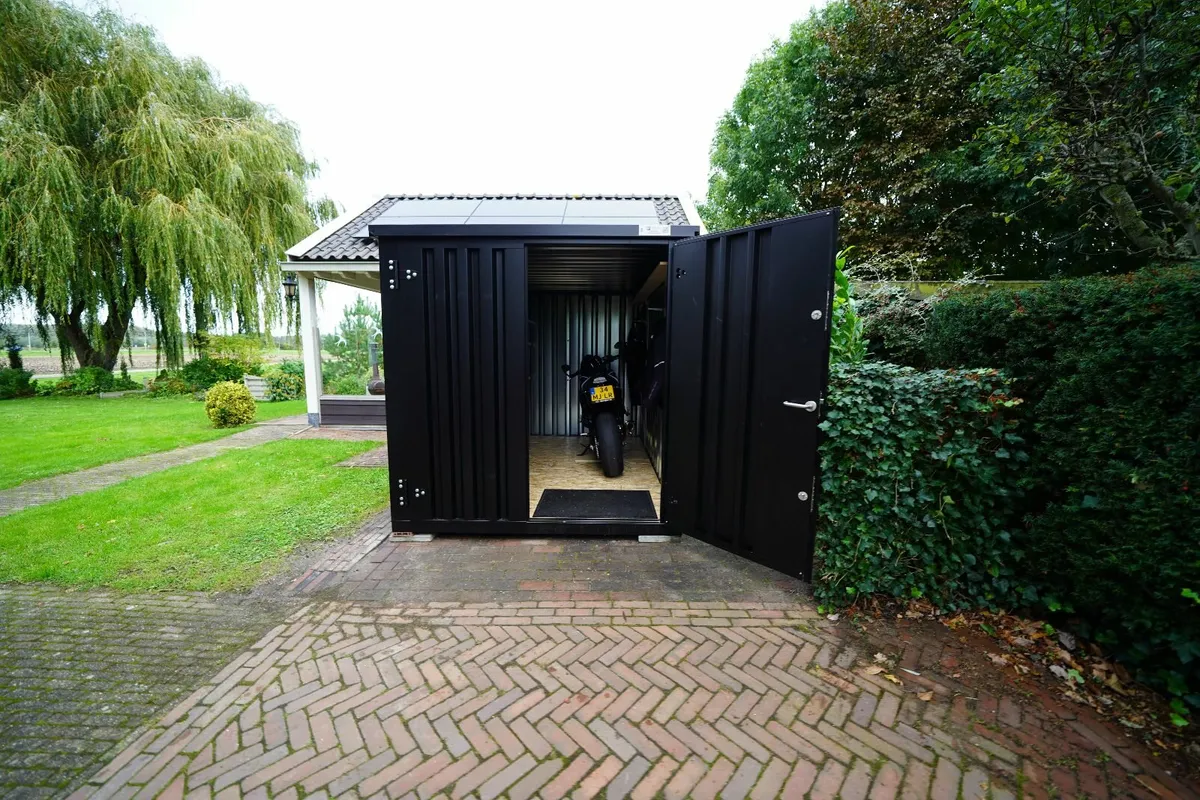 Storage shed 3x2 meters Black 9005 - Image 4