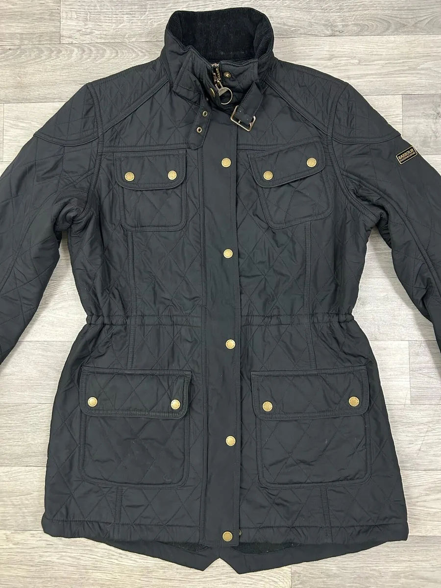 Barbour Arrow Parka Quilted Jacket Women's 12 - Image 2