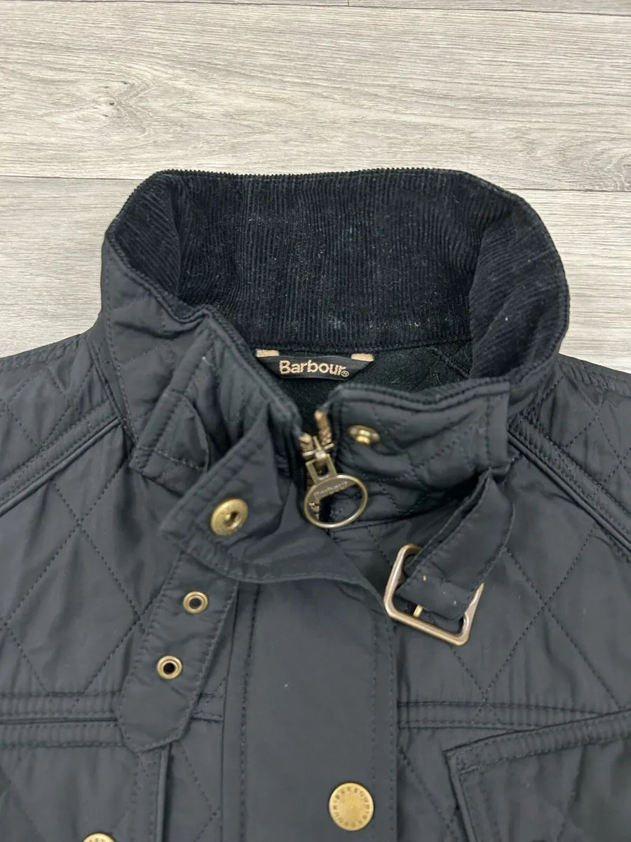 Barbour Arrow Parka Quilted Jacket Women's 12 - Image 4