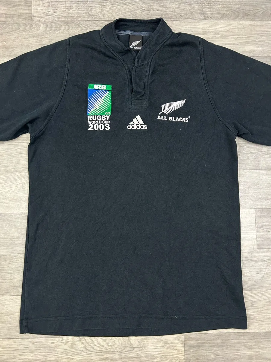Vintage 2003 Adidas New Zealand All Blacks Jersey - Image 2