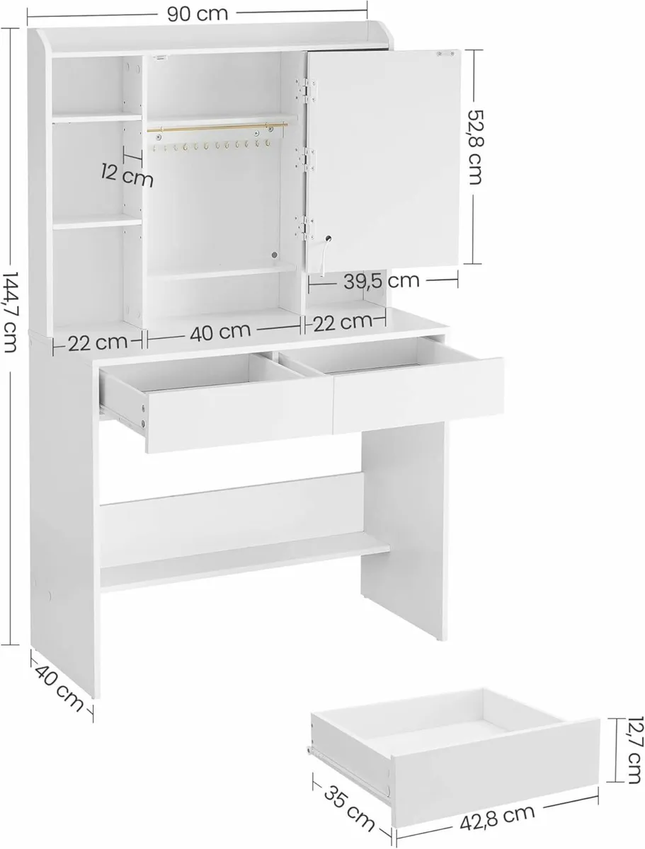 Dressing Table with lights LED Lighting, - Image 2