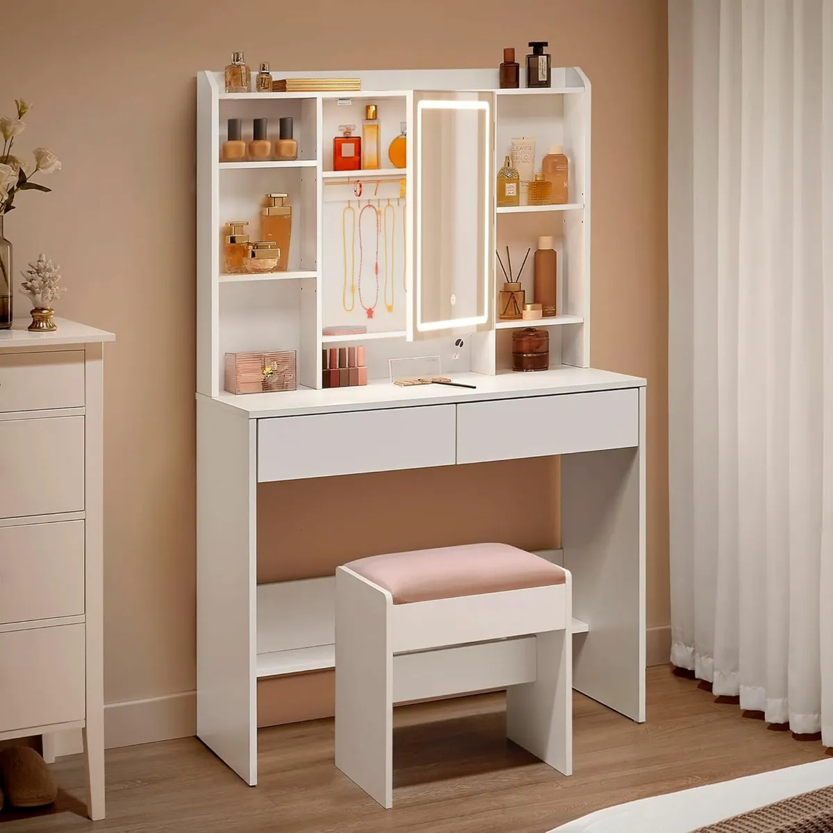 Dressing Table with lights LED Lighting, - Image 1