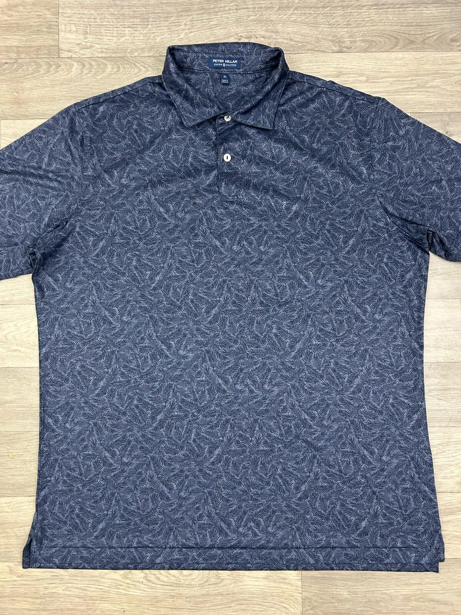 Peter Millar Patterned Golf Polo Shirt Mens XL - Image 2