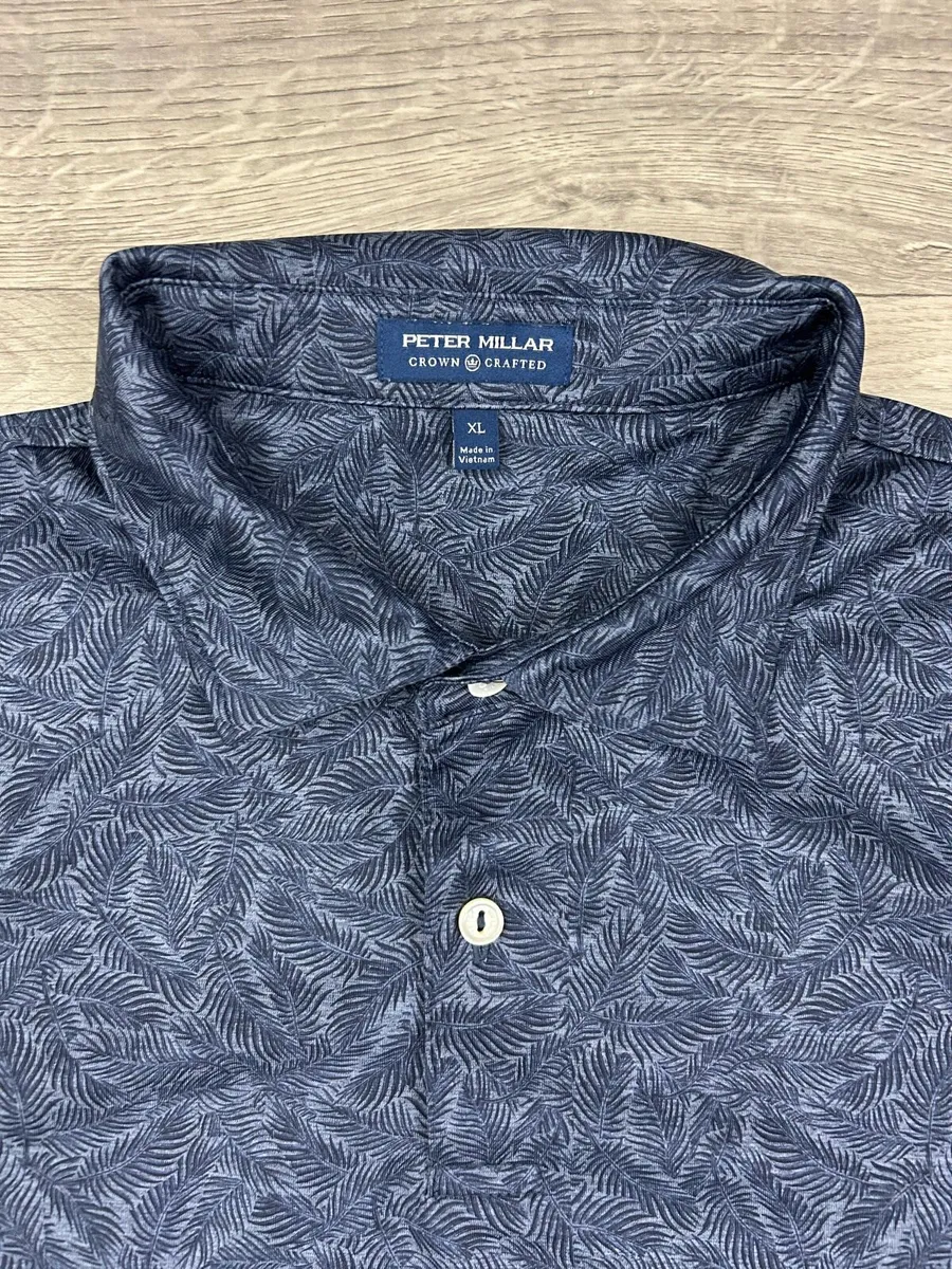 Peter Millar Patterned Golf Polo Shirt Mens XL - Image 3