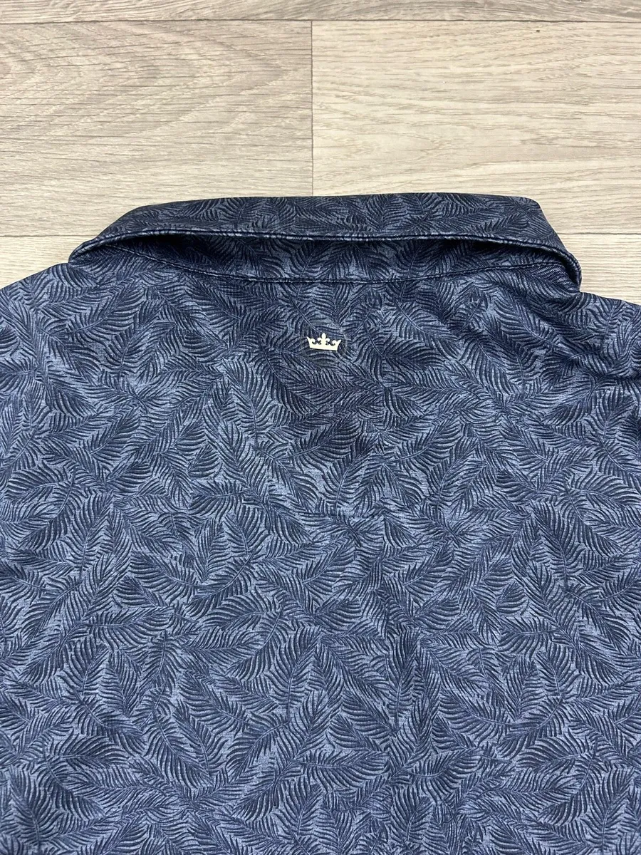 Peter Millar Patterned Golf Polo Shirt Mens XL - Image 4