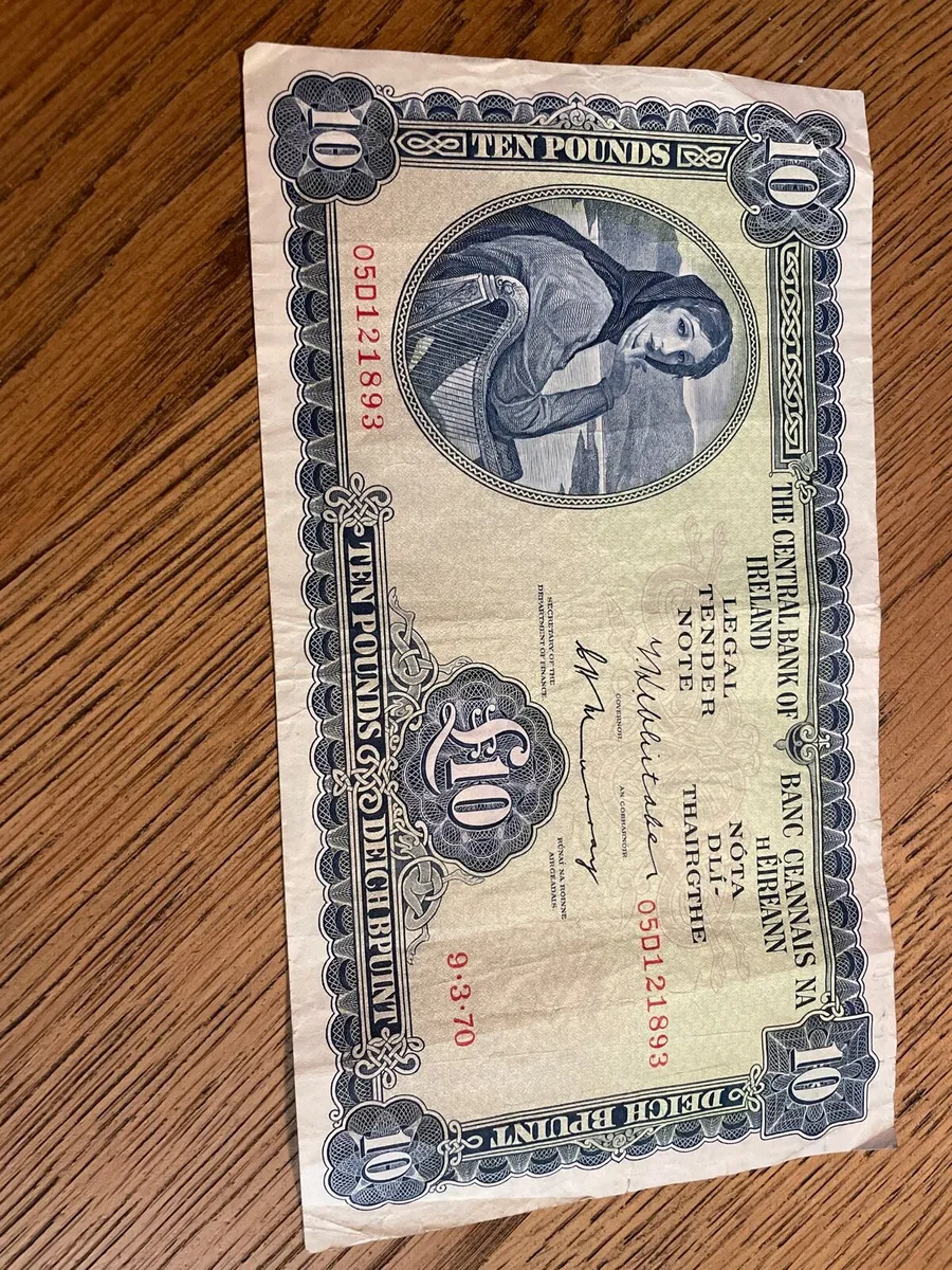 Lady lavery 1970 10 pound bank note - Image 1