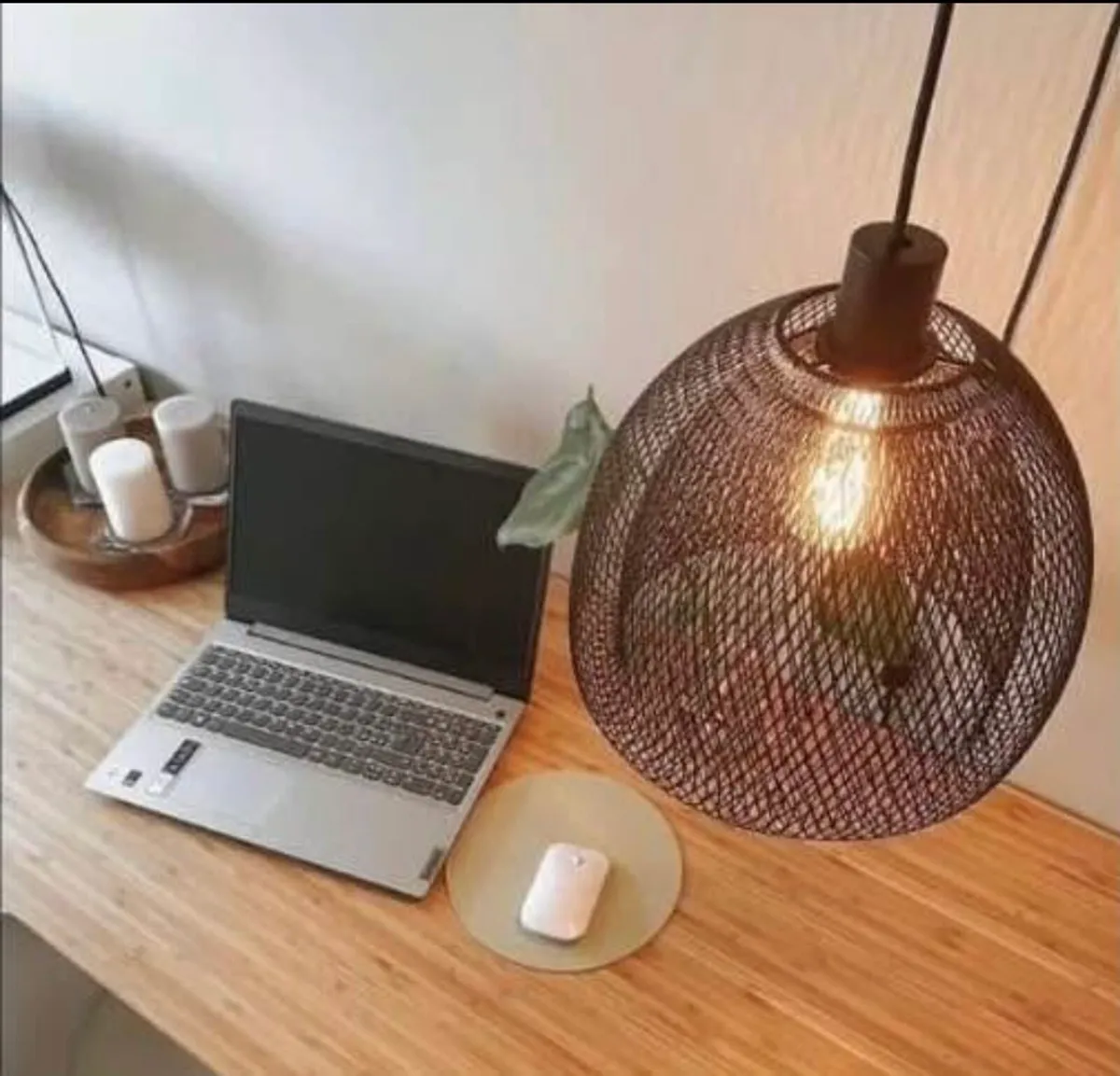 Wire ceiling light - industrial style