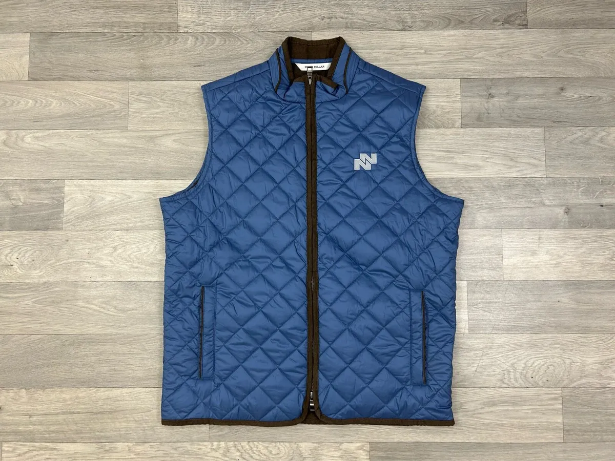 Peter Millar Quilted Golf Gilet Vest Mens Medium - Image 1