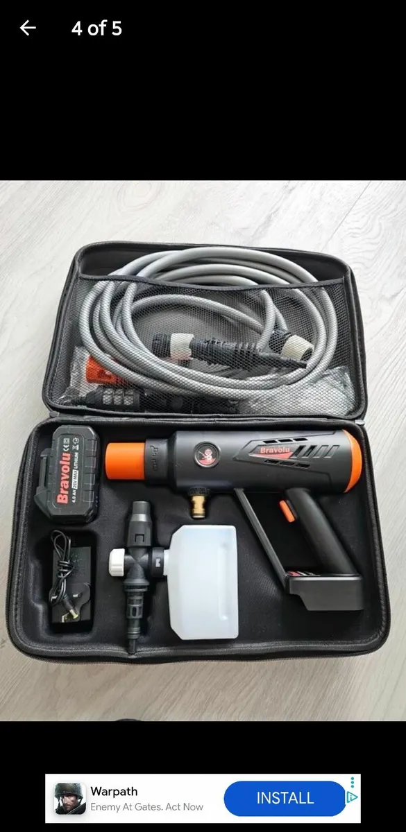 Cordless Pressure Washer 21v 22bar Portable Power - Image 4