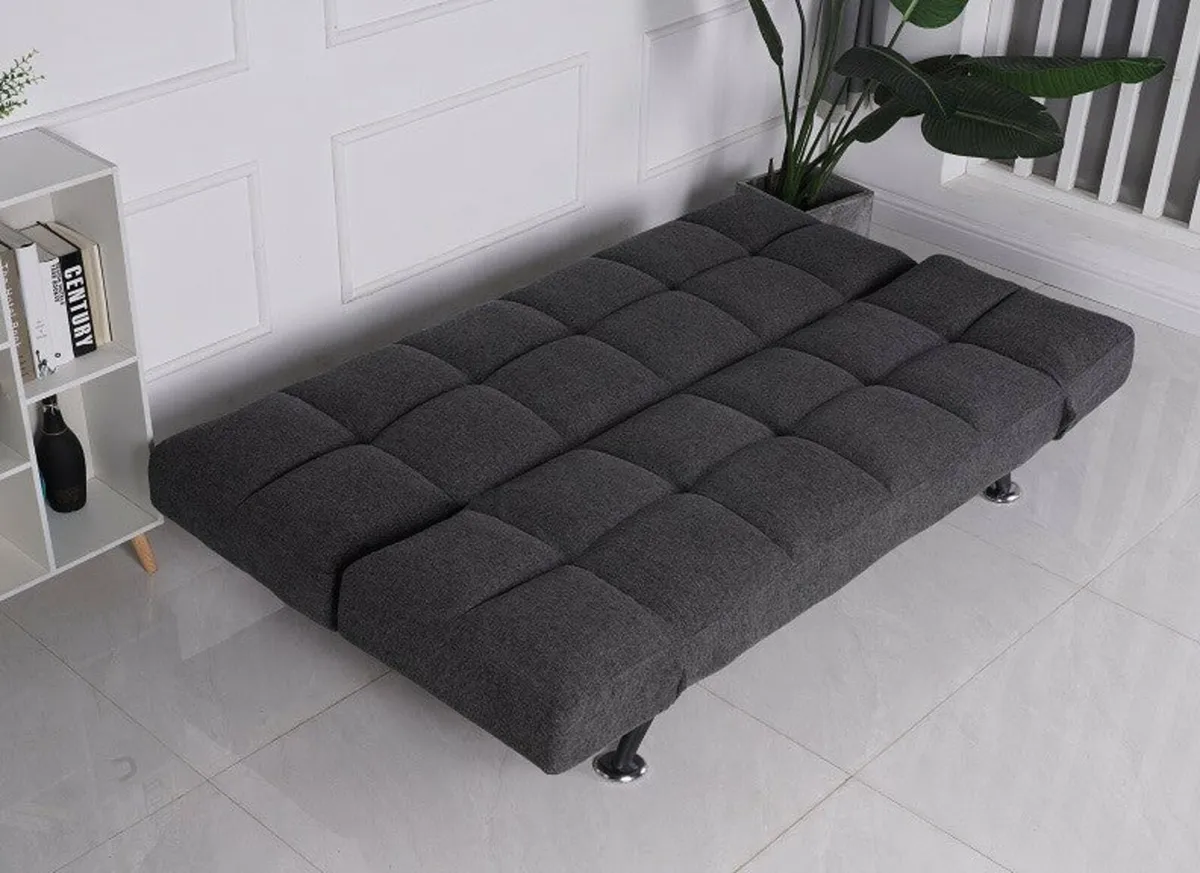 Brand new Boston denim grey sofa bed