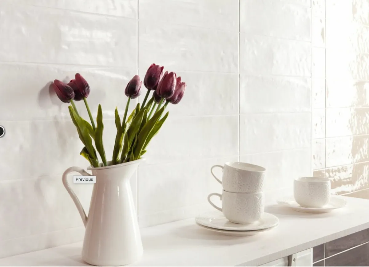 RUSTICO BLANCO WHITE GLOSS SUBWAY TILES - Image 3