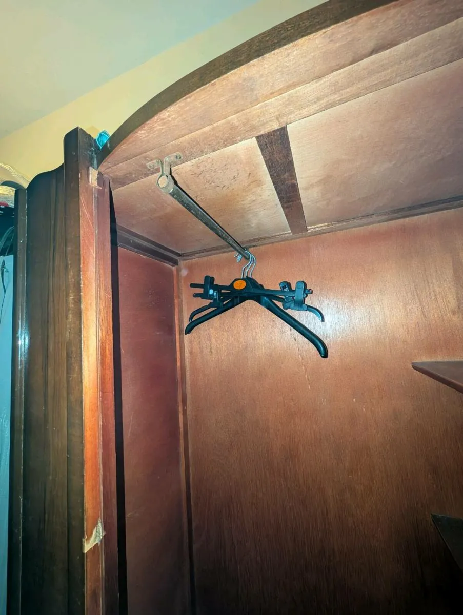 Vintage Walnut Wardrobe - Image 4