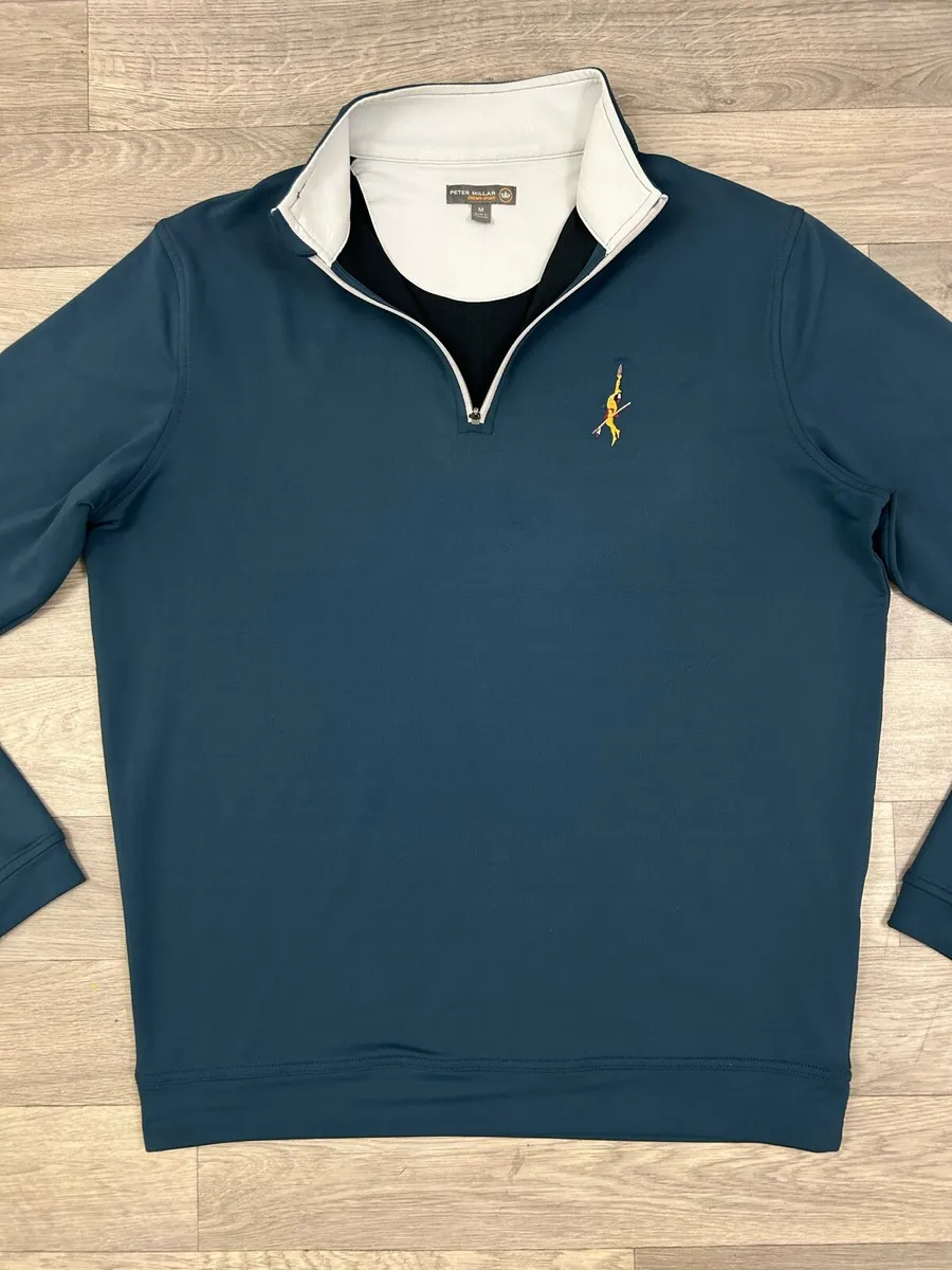 Peter Millar Half Zip Golf Jumper Mens Medium - Image 2