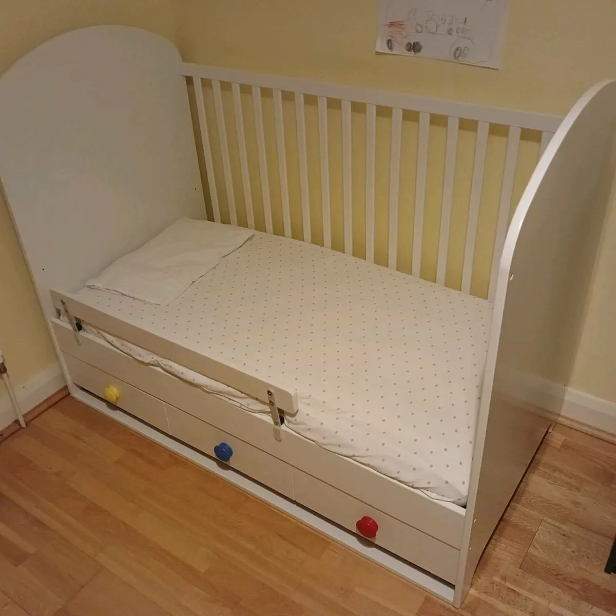Cot bed with drawers - Image 4