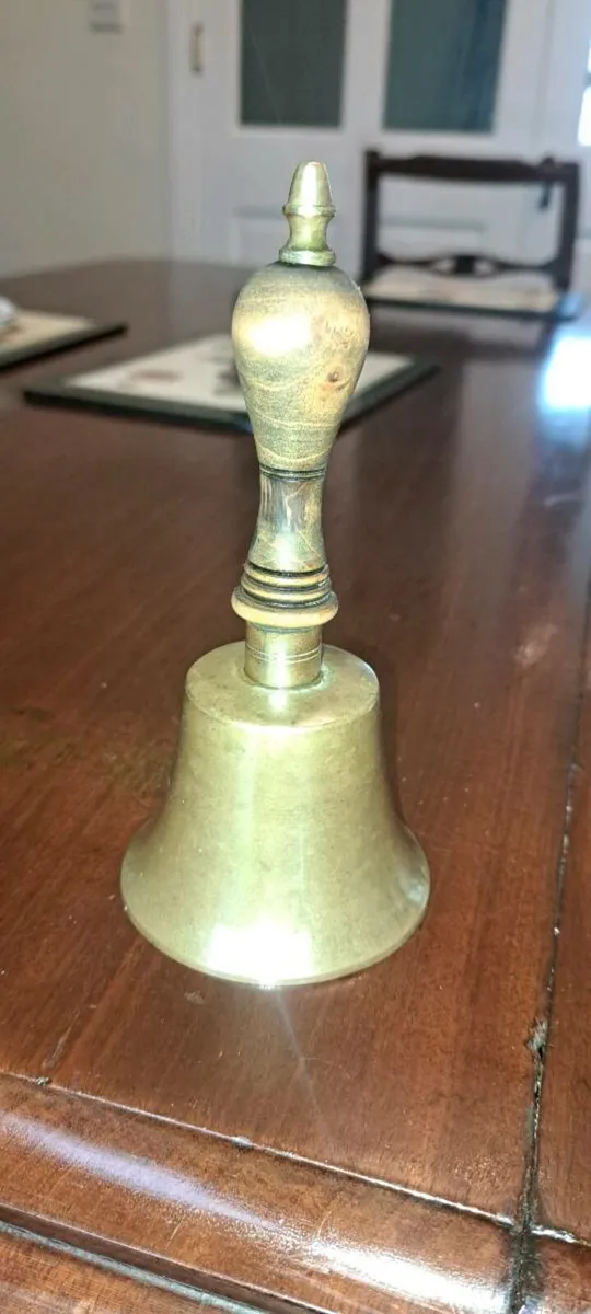 Old brass  bell - Image 1