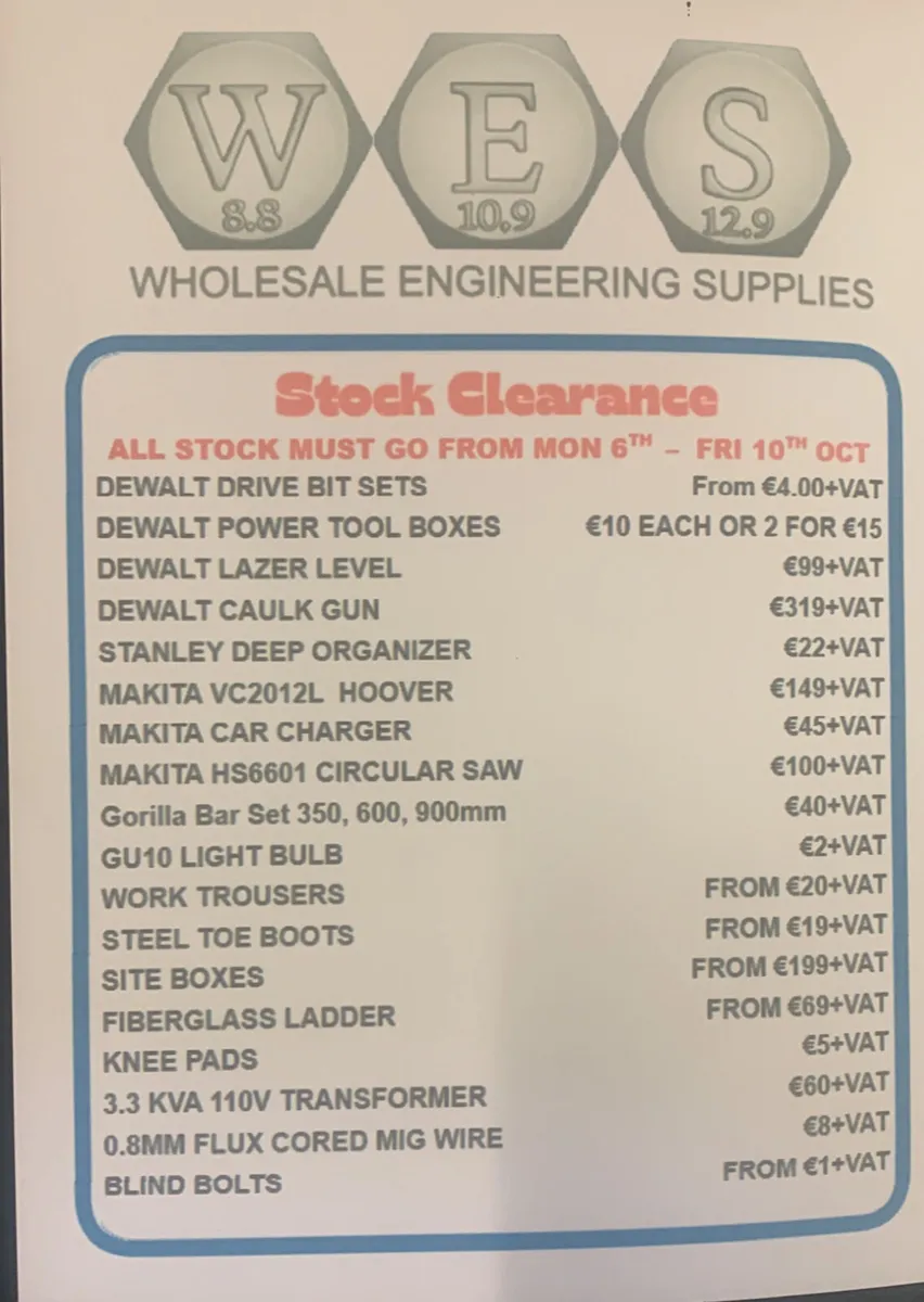 Powertool, engineering equipment clearance sale - Image 3