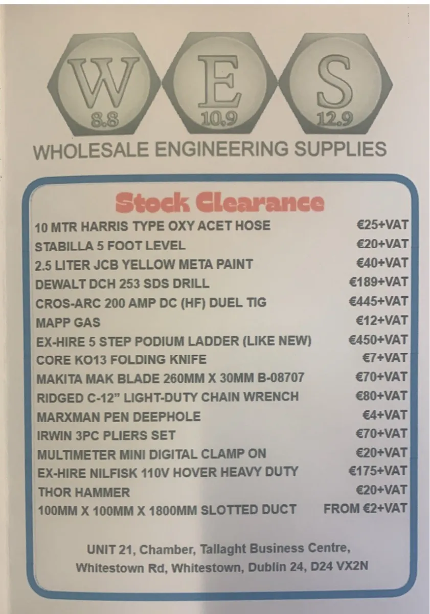 Powertool, engineering equipment clearance sale - Image 4
