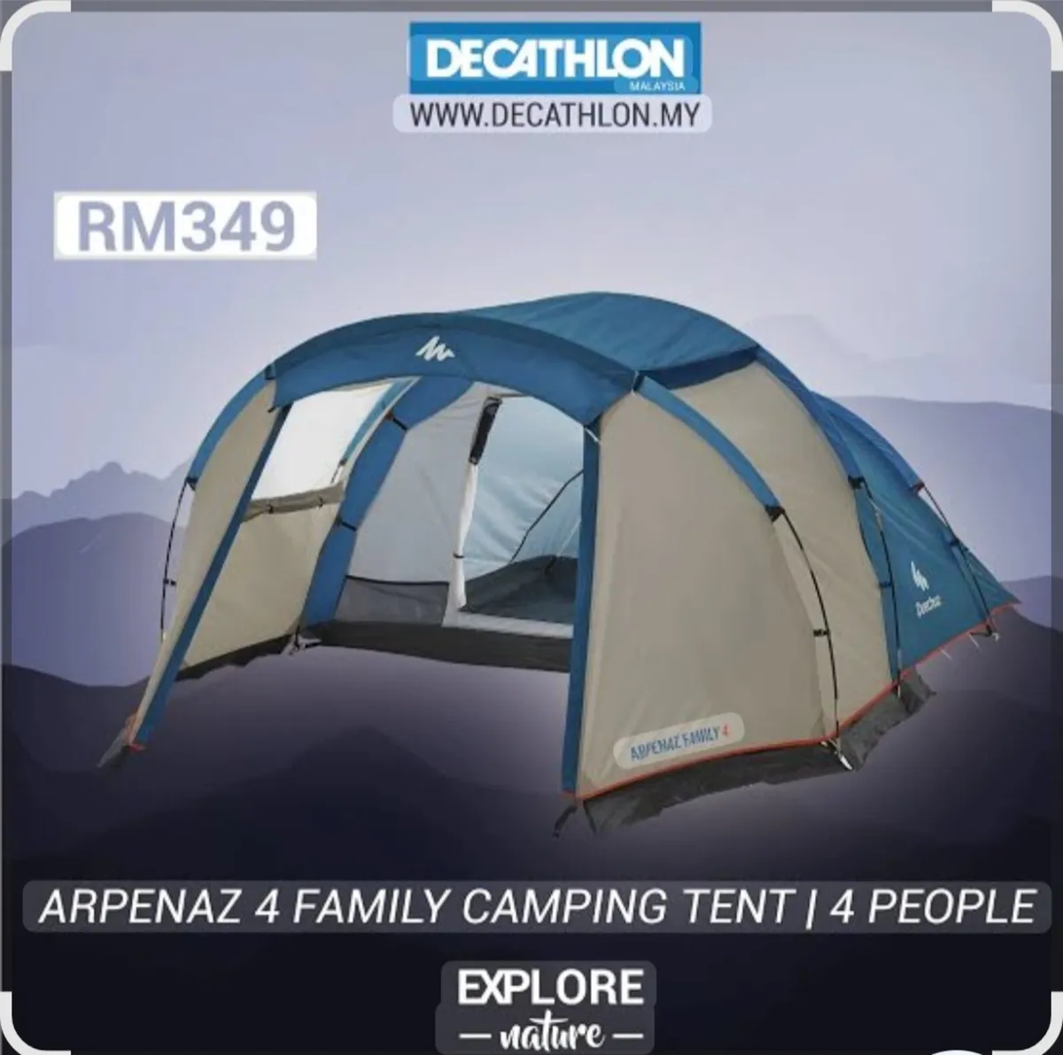 Arpenaz 4 man tent - Image 2