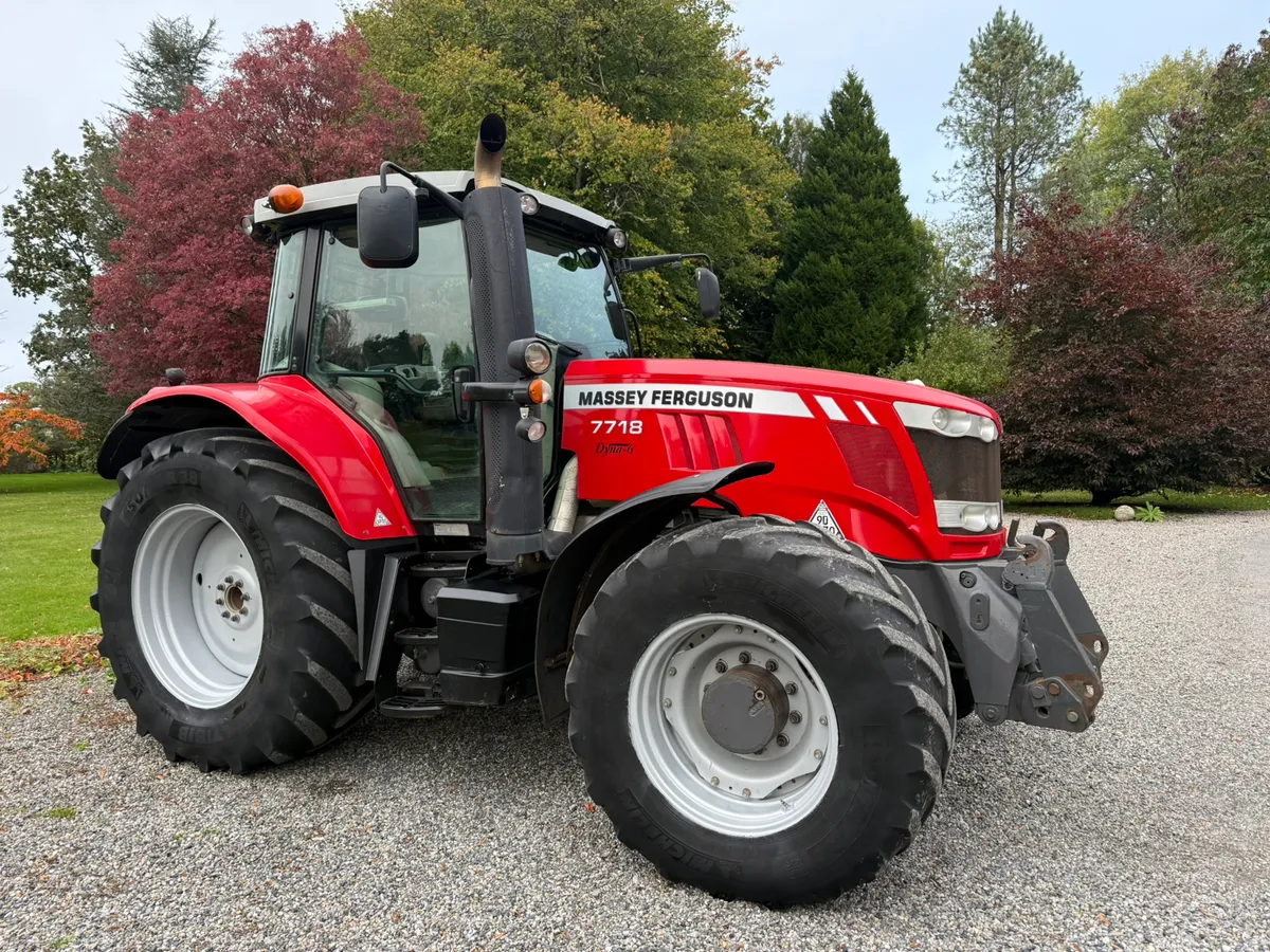 2017 Massey 7718 50k Air Dyna 6 €44950 Plus Vat - Image 4
