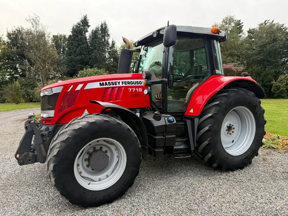 2017 Massey 7718 50k Air Dyna 6 €44950 Plus Vat - Image 1