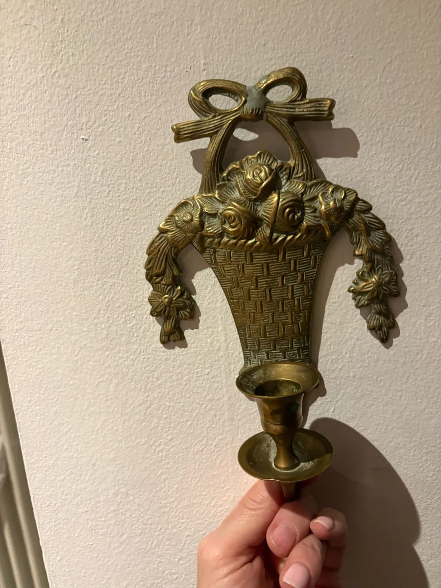 Antique Wall Sconces ( candle holders ) - Image 2