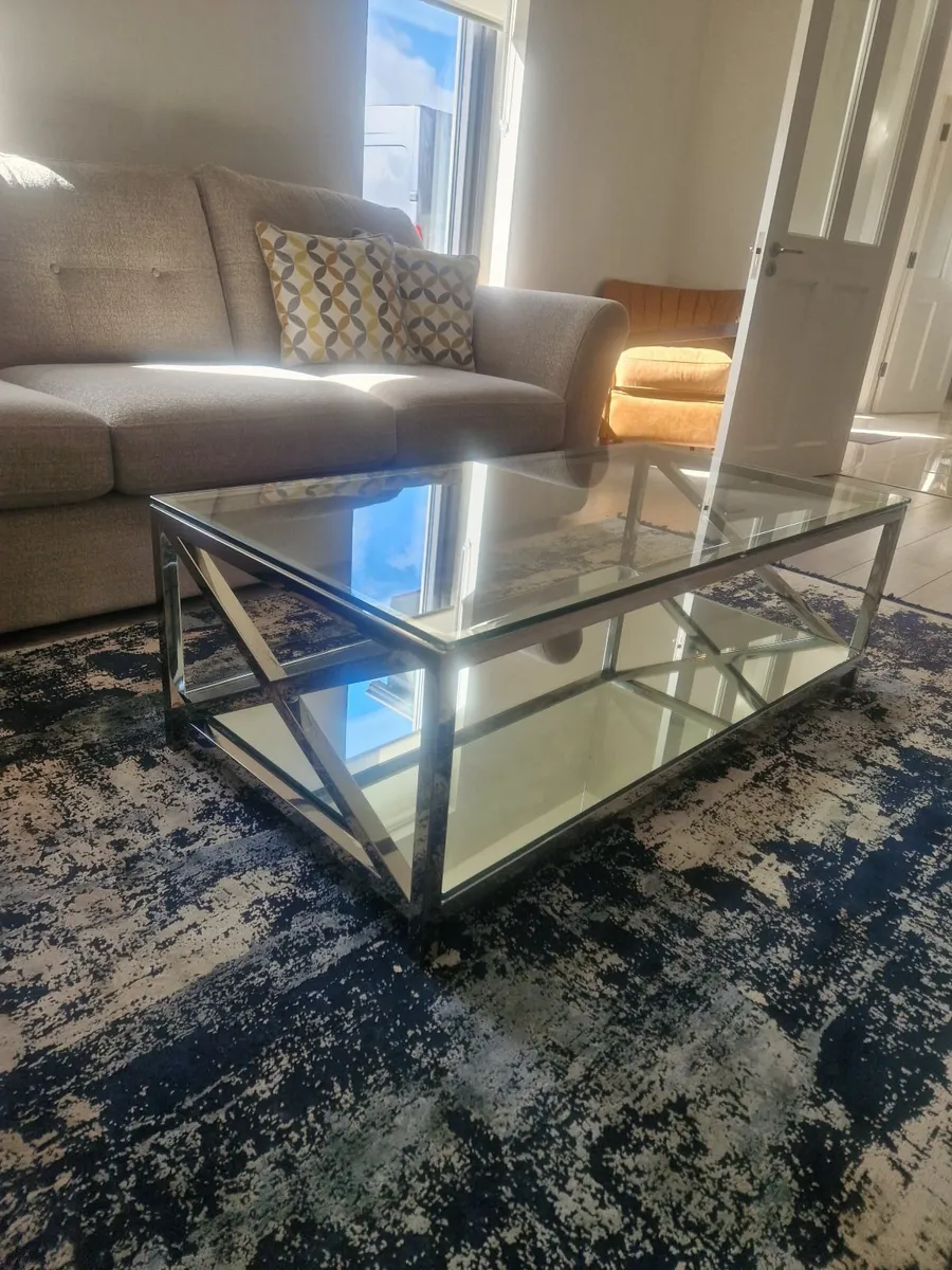 Casey's furniture Glass Coffee Table - Image 2