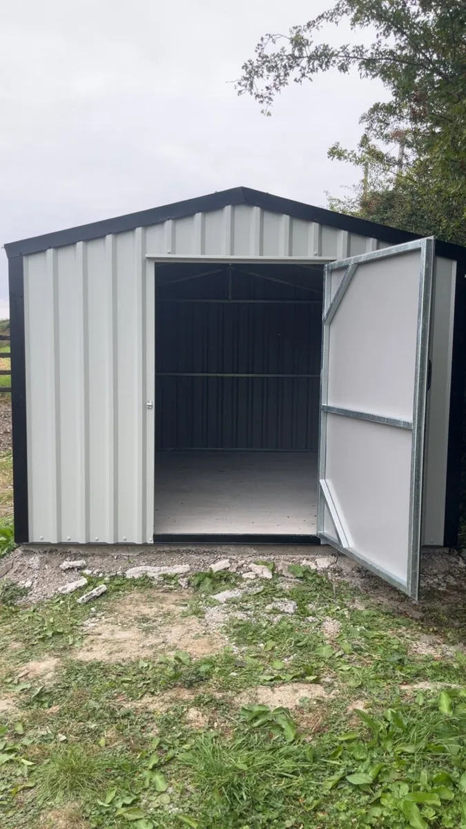 3x3m steel frame garden shed - Image 3