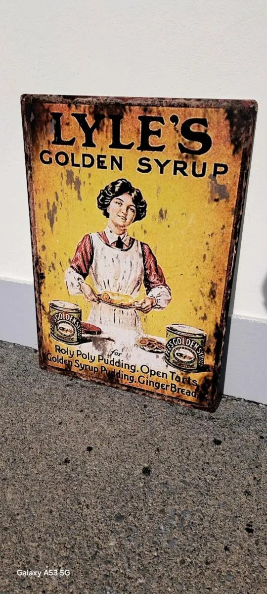 Large  lyals metal sign - Image 1