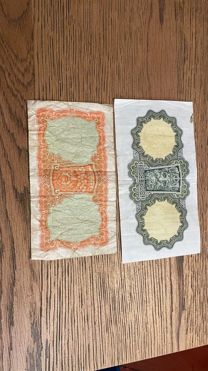 Lady lavery one pound note and ten shilling note - Image 2
