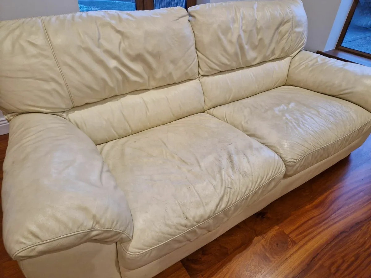 Natuzzi Leather Couches - Image 2