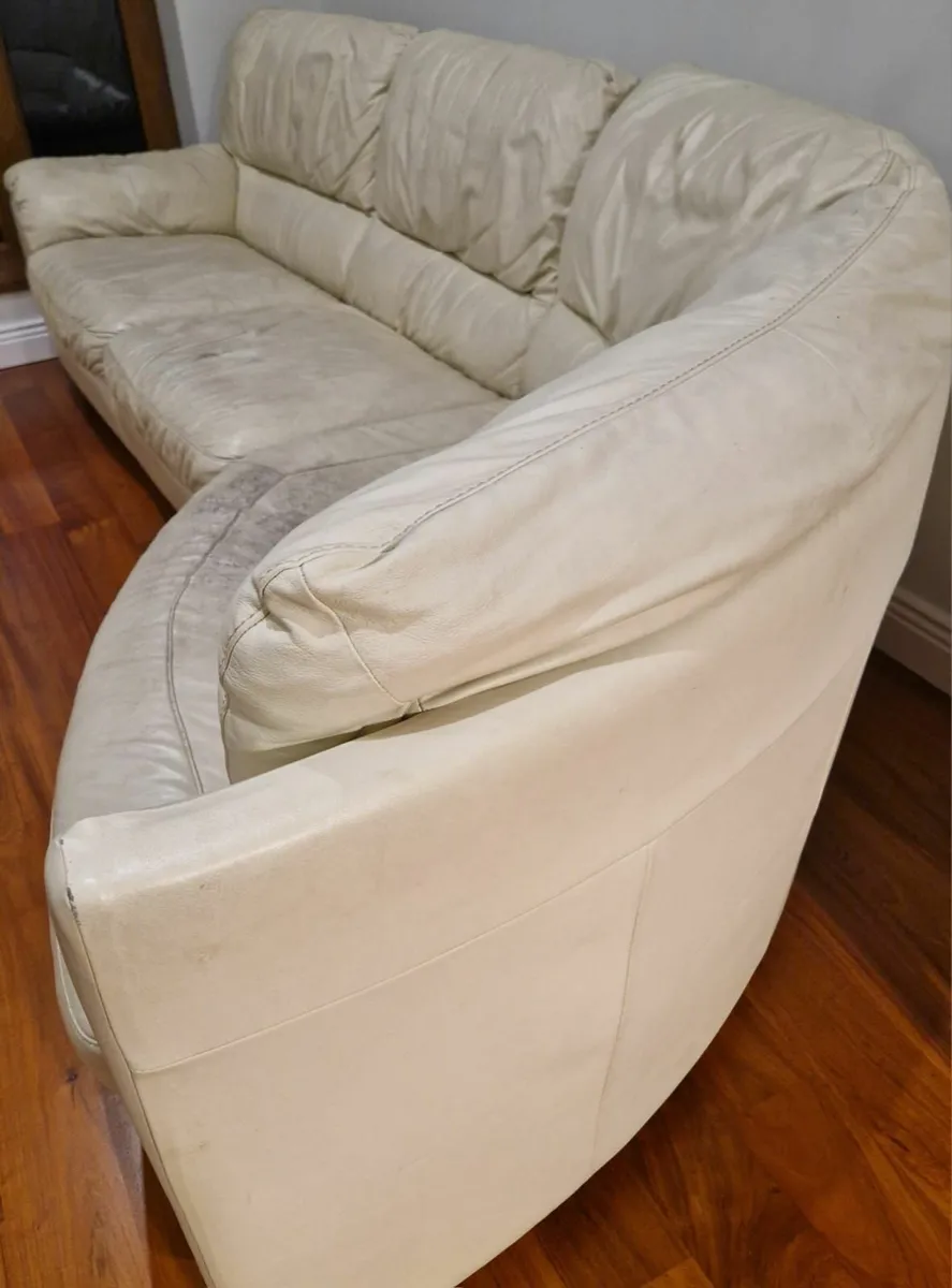 Natuzzi Leather Couches - Image 3