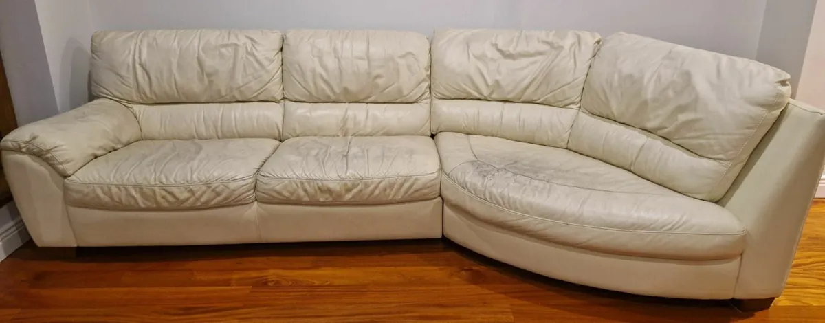 Natuzzi Leather Couches - Image 4