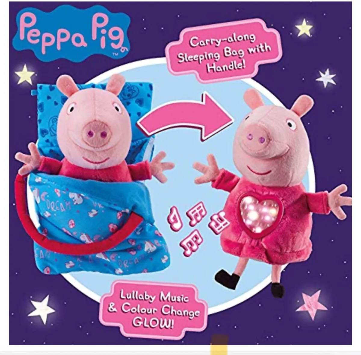 Peppa Pig Sleepover Peppa with lights and sound - Image 1