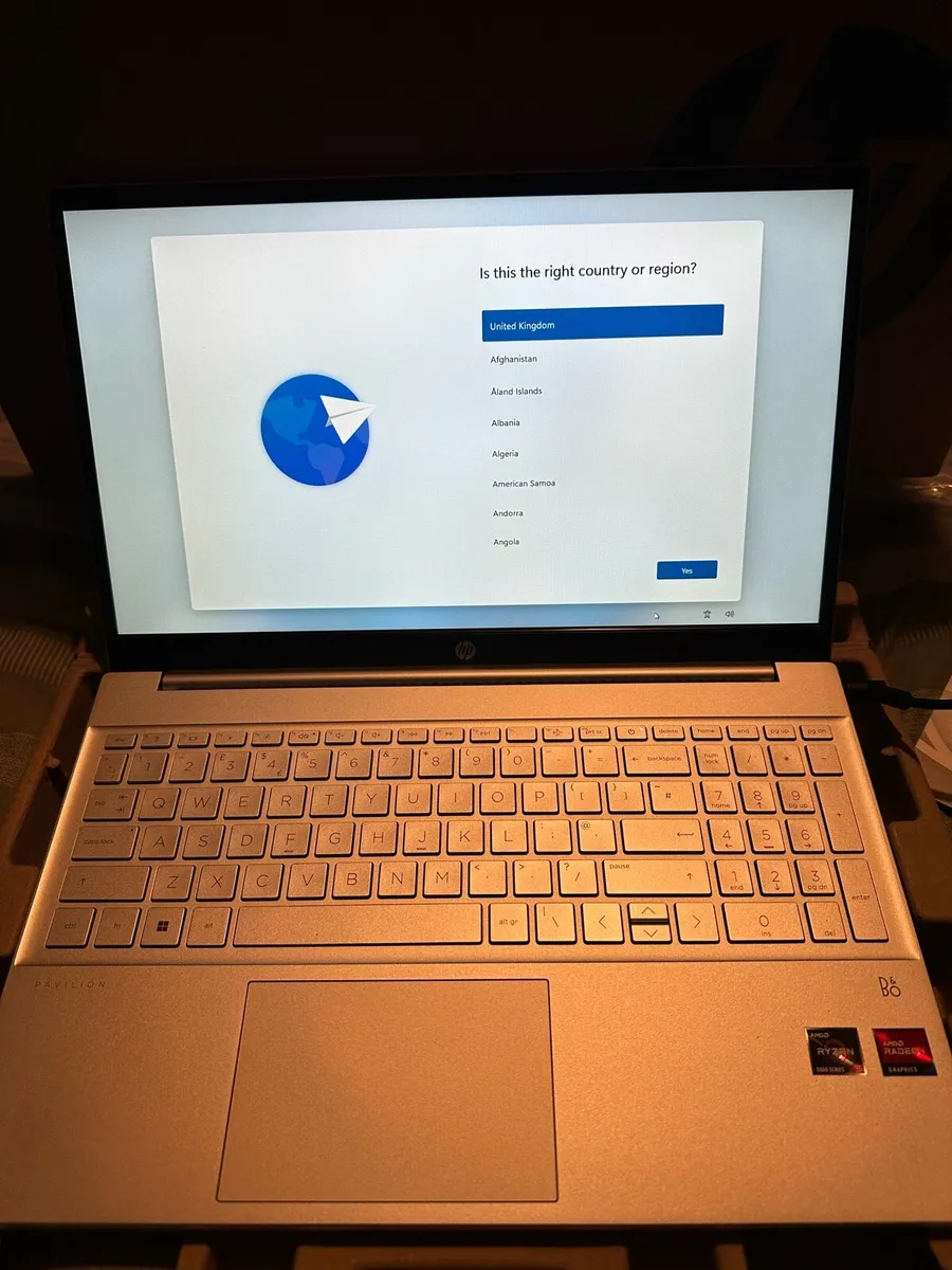 Hp laptop 15.6 Ryzen 5/512ssd/8gb Ram touchscreen - Image 1