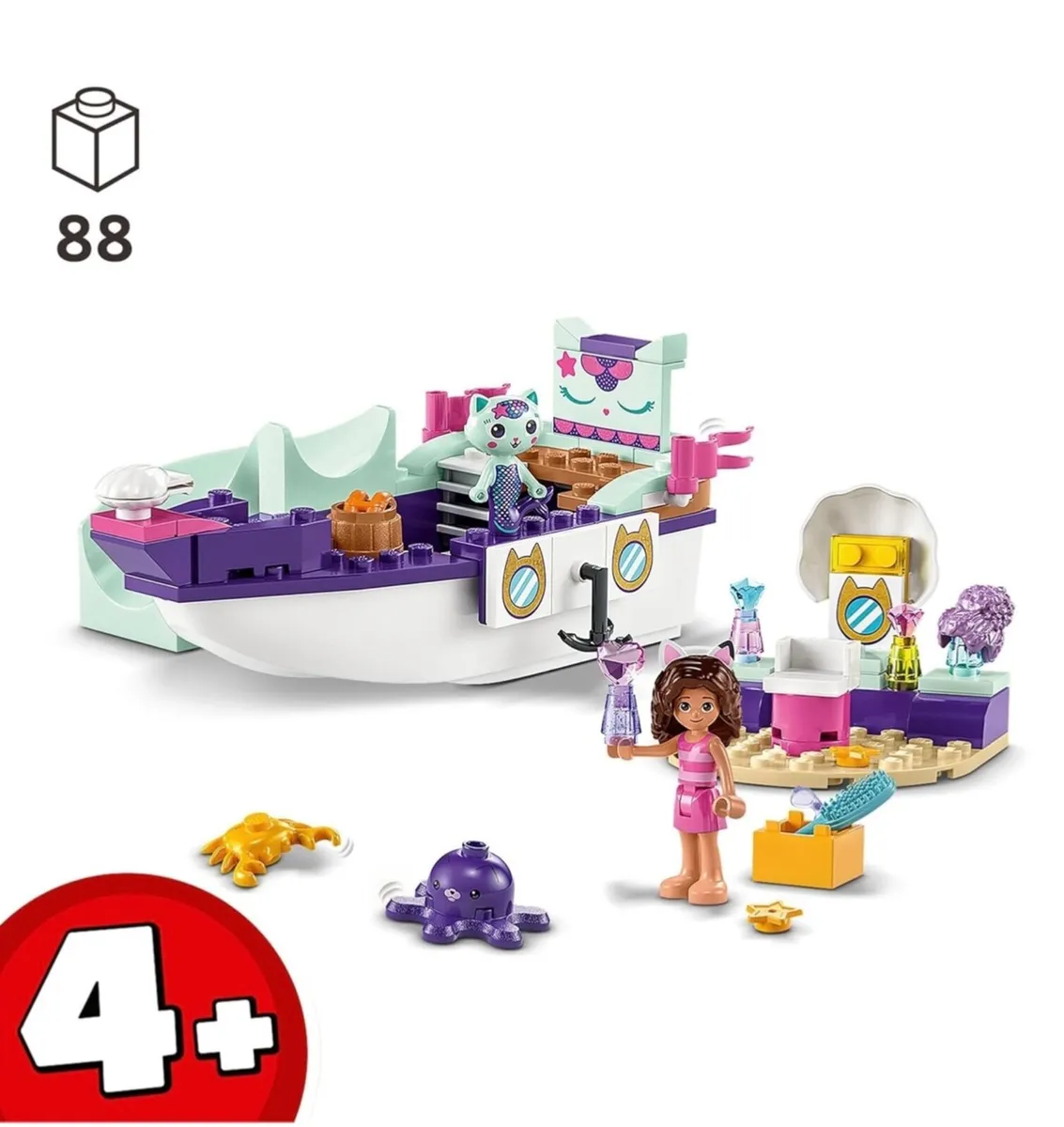 Gabby’s Dollhouse MerCat’s Ship and Spa Lego 10786 - Image 1