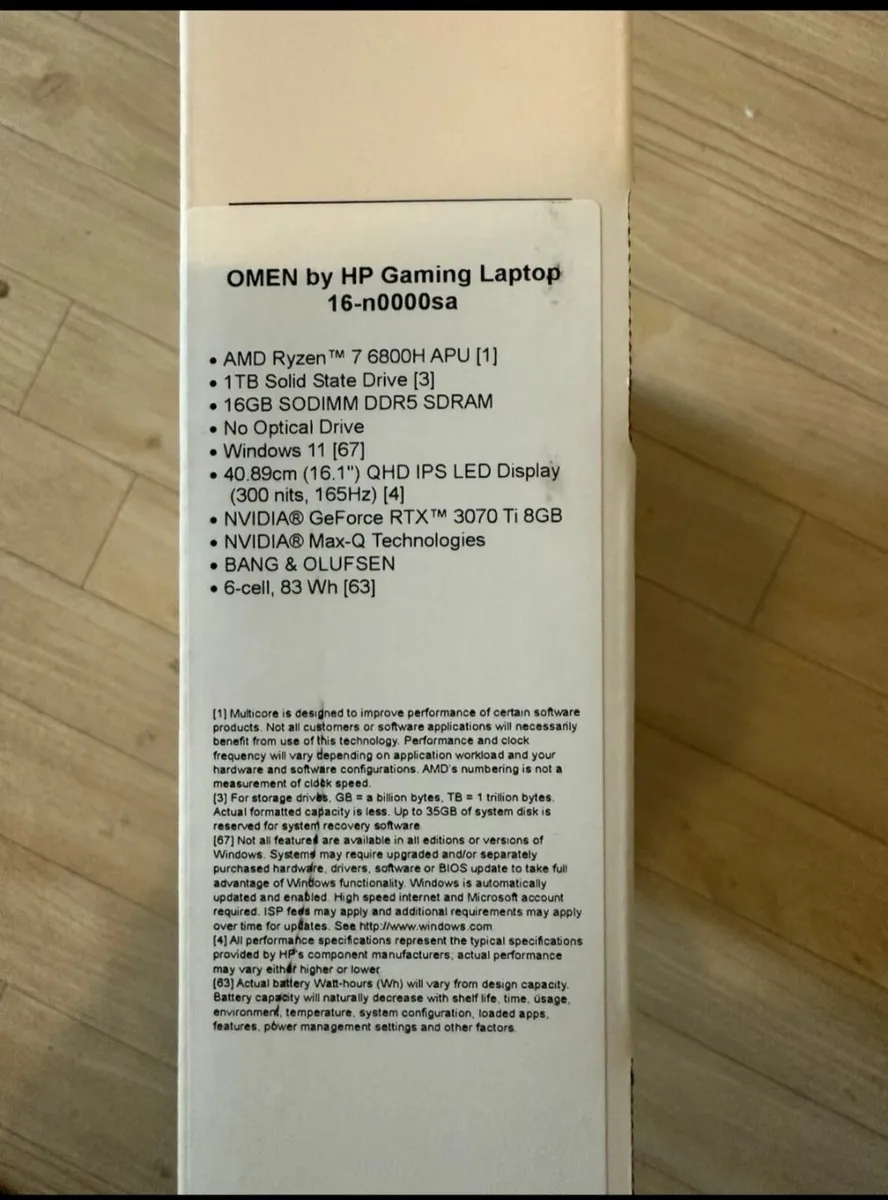 HP OMEN Gaming Laptop RTX 3070 Ti 165Hz QHD - Image 3